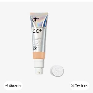 IT Cosmetics CC+ Cream SPF 50+ - Select ONE  SHADE IN MEDIUM OR  MEDIUM TAN..